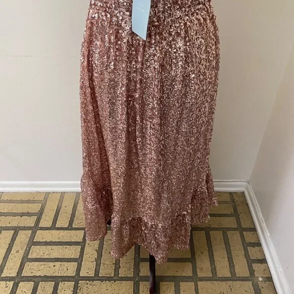 NWT Hill House Ellie Nap Rose Gold Sequin Dress Collector's Edition - Picture 9 of 9